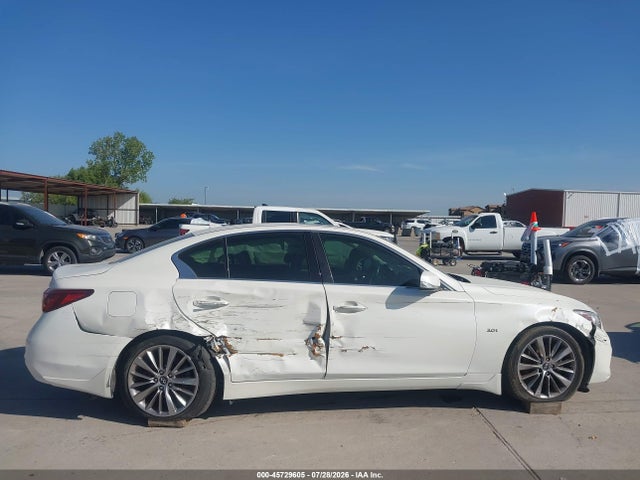 Продажа на аукционе авто 2018 Infiniti Q50 3.0t Luxe, vin: JN1EV7AP2JM590081, номер лота: 45729605