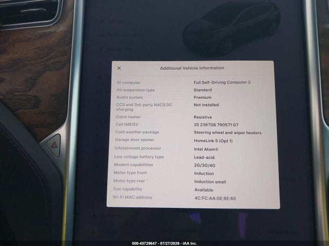 Tesla Model X 100d/75d/90d 2017 5YJXCDE28HF068325 Image 18