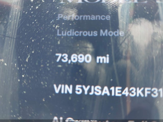Tesla Model S 100d/long Range/p100d/performance 2019 5YJSA1E43KF312843 Image 15