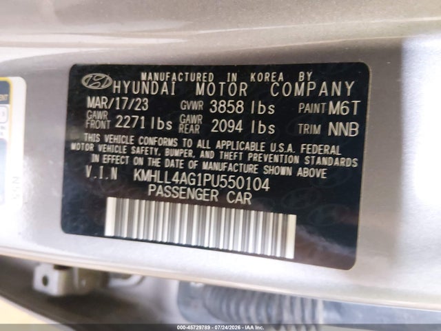 Hyundai ELANTRA SE 2023 KMHLL4AG1PU550104 Image 9