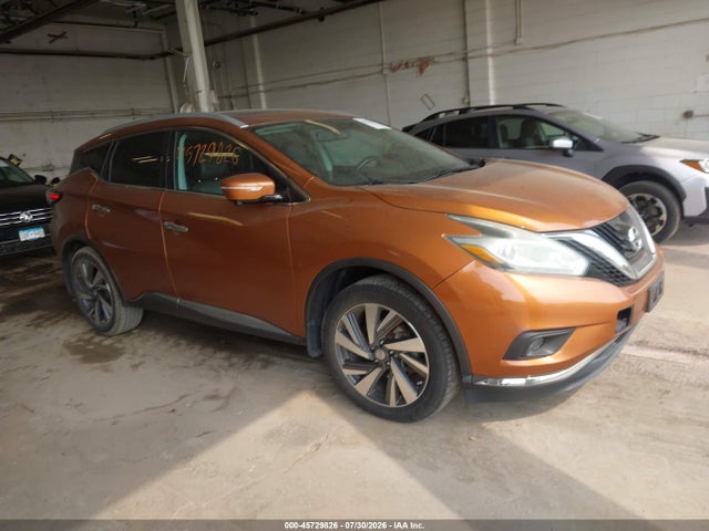 45729826 :رقم المزاد ، 5N1AZ2MG5FN277392 vin ، 2015 Nissan Murano Platinum مزاد بيع