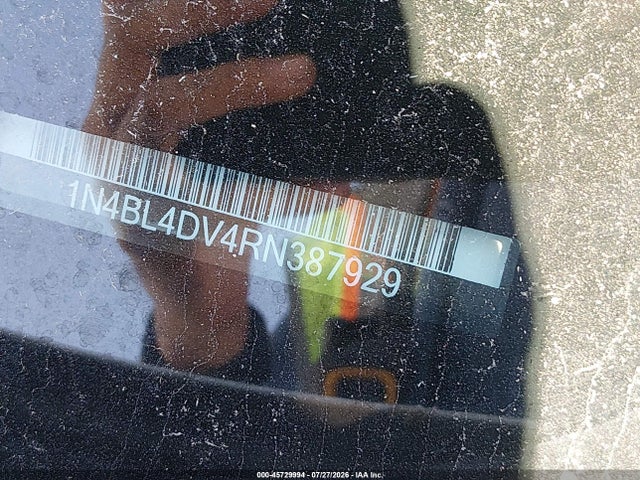 1N4BL4DV4RN387929 Nissan Altima Sv Fwd