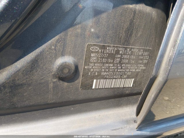 45730103 :رقم المزاد ، KMHH35LE0JU017580 vin ، 2018 Hyundai Elantra Gt مزاد بيع