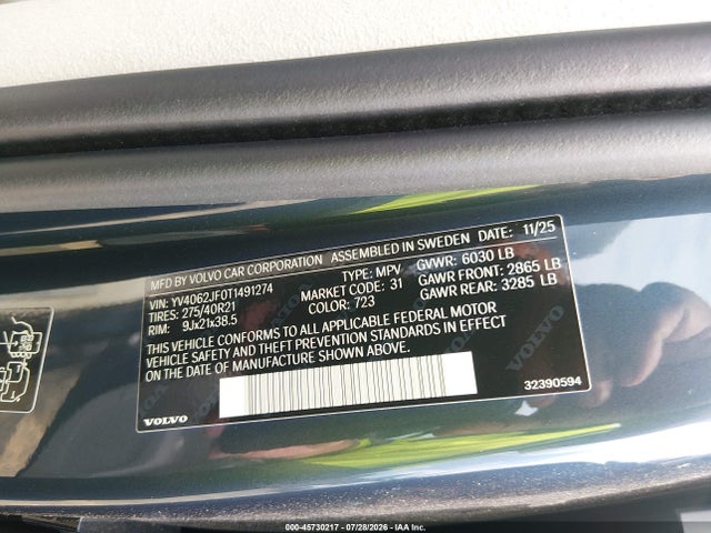 Volvo Xc90 Ultra 2026 YV4062JF0T1491274 Image 9