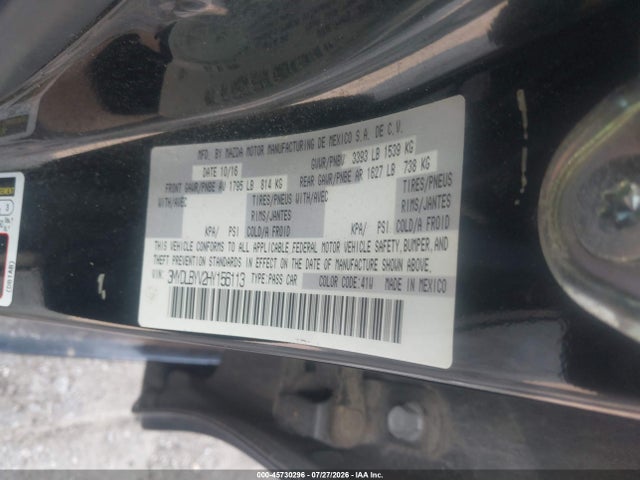 3MYDLBYV2HY156113 Toyota YARIS IA