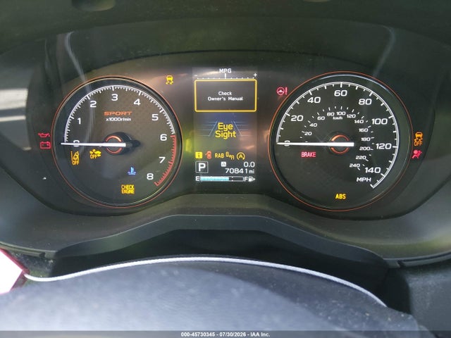 45730345 :رقم المزاد ، JF2SKAPC7KH416903 vin ، 2019 Subaru Forester Sport مزاد بيع
