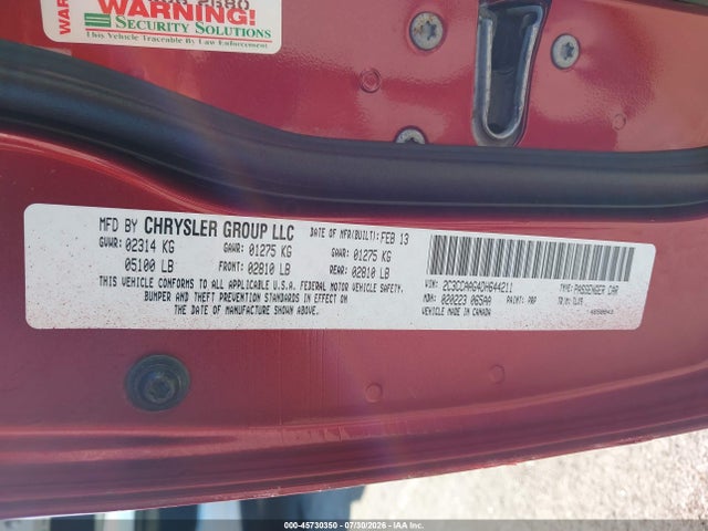 45730350 :رقم المزاد ، 2C3CCAAG4DH644211 vin ، 2013 Chrysler 300 Motown مزاد بيع