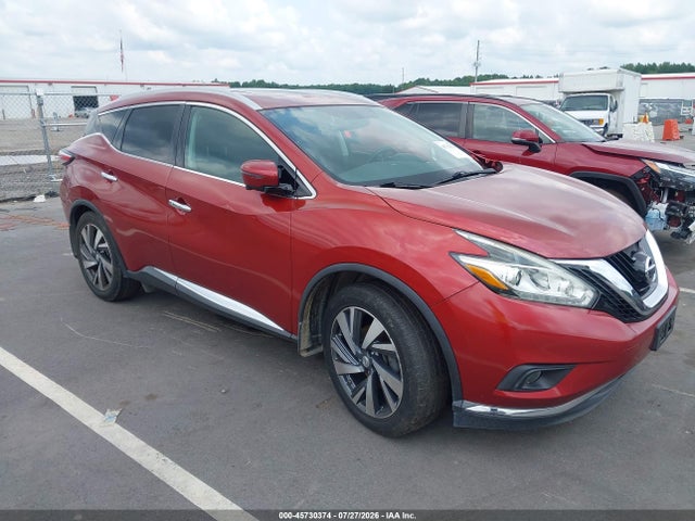 Auction sale of the 2015 Nissan Murano Platinum, vin: 5N1AZ2MGXFN208536, lot number: 45730374