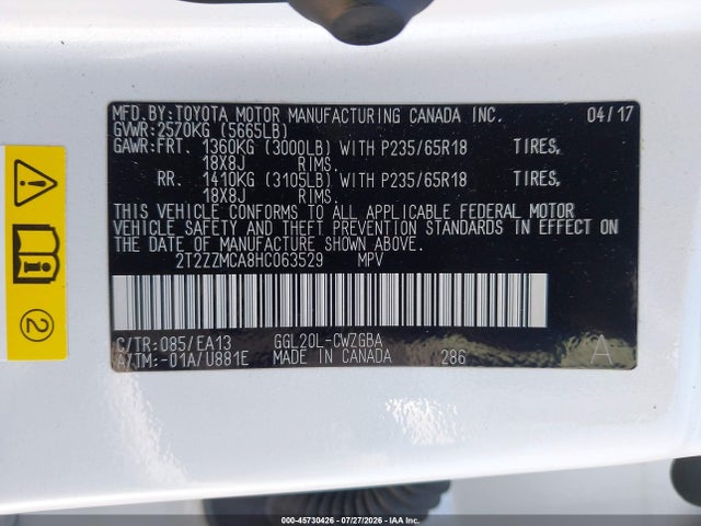 Lexus RX 350 2017 2T2ZZMCA8HC063529 Image 9