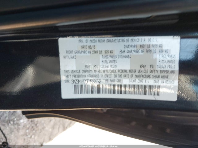 Продажа на аукционе авто 2015 Mazda Mazda3 I Touring, vin: 3MZBM1V70FM232772, номер лота: 45730437