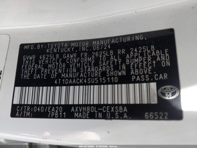 Toyota CAMRY SE 2025 4T1DAACK4SU515110 Image 9