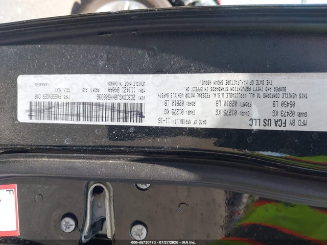 Aukcja sprzedaży 2022 Dodge Charger Sxt Rwd, vin: 2C3CDXBG4NH239983, numer aukcji: 45730773