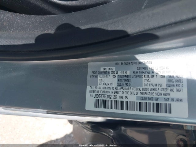45731054 :رقم المزاد ، JM3KE4CE5D0121757 vin ، 2013 Mazda Cx-5 Touring مزاد بيع