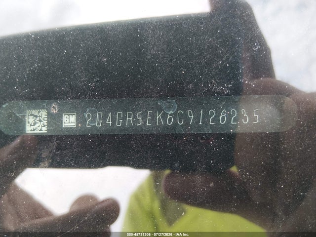 Продажа на аукционе авто 2012 Buick Regal, vin: 2G4GR5EK6C9126235, номер лота: 45731306