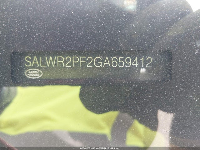 Продаж на аукціоні авто 2016 Land Rover Range Rover Sport 3.0l V6 Supercharged Hse, vin: SALWR2PF2GA659412, номер лоту: 45731415