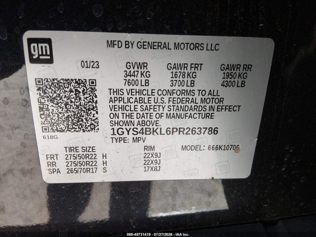 Cadillac Escalade 4wd Premium Luxury 2023 1GYS4BKL6PR263786 Image 9