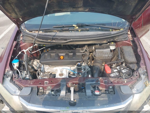 2012 Honda Civic Lx მანქანა იყიდება აუქციონზე, vin: 2HGFB2F51CH574885, აუქციონის ნომერი: 45731494
