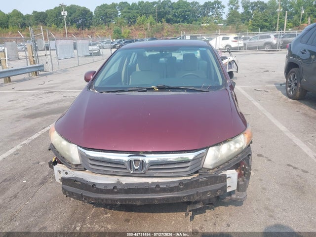 2012 Honda Civic Lx მანქანა იყიდება აუქციონზე, vin: 2HGFB2F51CH574885, აუქციონის ნომერი: 45731494