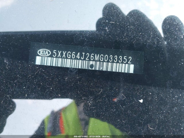 Aukcja sprzedaży 2021 Kia K5 Gt-line, vin: 5XXG64J26MG033352, numer aukcji: 45731592