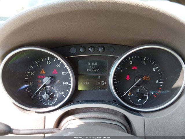 45731711 :رقم المزاد ، 4JGBB86E89A504268 vin ، 2009 Mercedes-benz Ml 350 4matic مزاد بيع