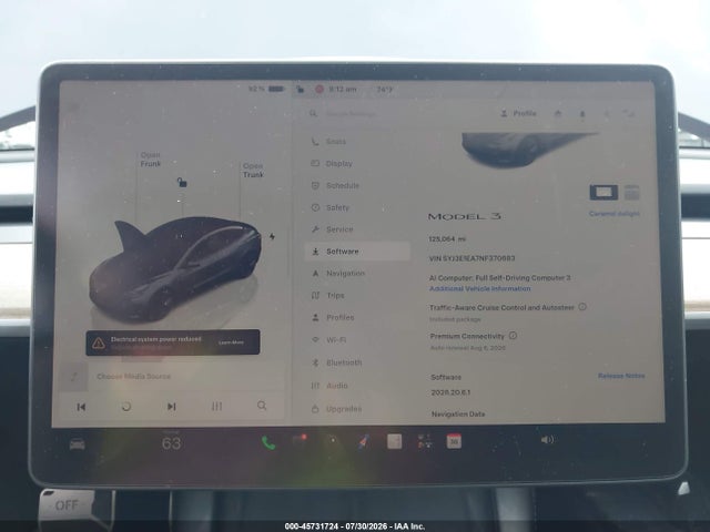 Aukcja sprzedaży 2022 Tesla Model 3 Rear-wheel Drive, vin: 5YJ3E1EA7NF370683, numer aukcji: 45731724