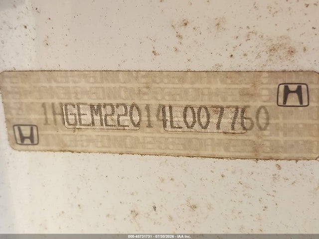 45731731 :رقم المزاد ، 1HGEM22014L007760 vin ، 2004 Honda Civic Ex مزاد بيع