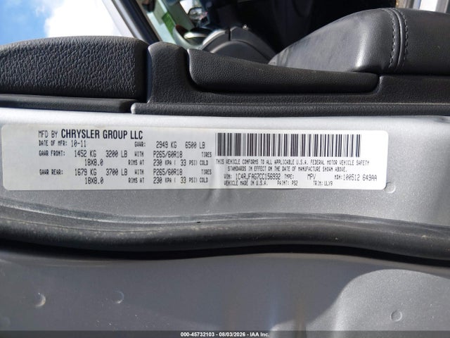 Продаж на аукціоні авто 2012 Jeep Grand Cherokee Laredo, vin: 1C4RJFAG7CC156932, номер лоту: 45732103