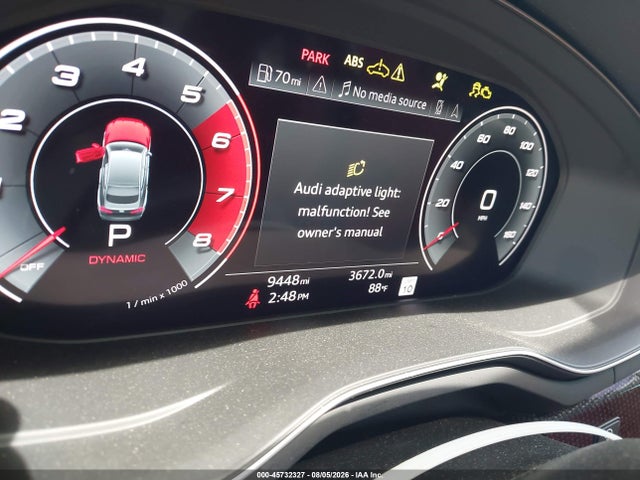 2025 Audi S5 Sportback Premium Tfsi Quattro Tiptronic მანქანა იყიდება აუქციონზე, vin: WAUC4CF53SA017522, აუქციონის ნომერი: 45732327