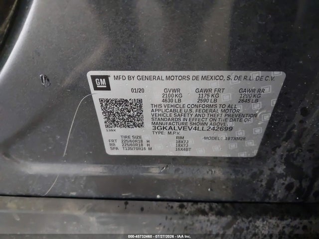 GMC Terrain Awd Slt 2020 3GKALVEV4LL242699 Image 9