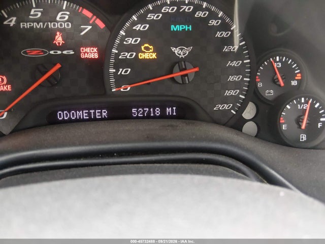 45732488 :رقم المزاد ، 1G1YY12S425133892 vin ، 2002 Chevrolet Corvette Z06 مزاد بيع