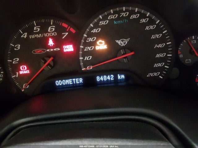 45732488 :رقم المزاد ، 1G1YY12S425133892 vin ، 2002 Chevrolet Corvette Z06 مزاد بيع