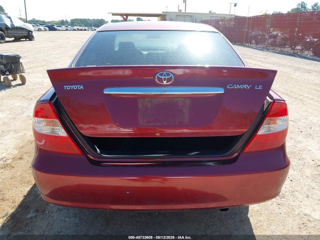 2002 Toyota Camry Le მანქანა იყიდება აუქციონზე, vin: JTDBE32K620040418, აუქციონის ნომერი: 45732609