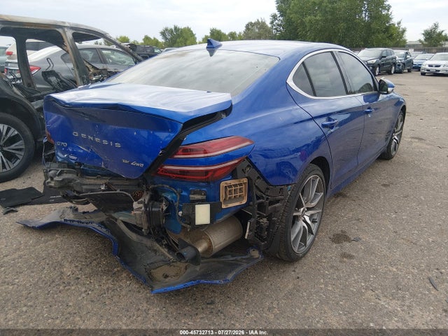 45732713 :رقم المزاد ، KMTG54TE1PU104418 vin ، 2023 Genesis G70 3.3t Awd مزاد بيع