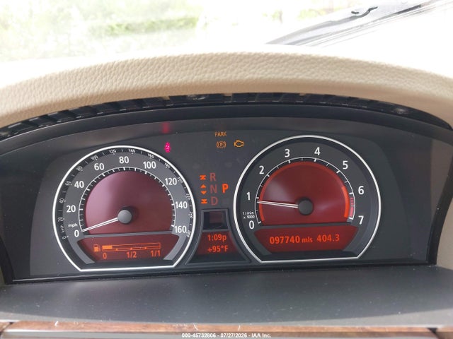 45732806 :رقم المزاد ، WBAGN635X5DS58906 vin ، 2005 Bmw 745li مزاد بيع
