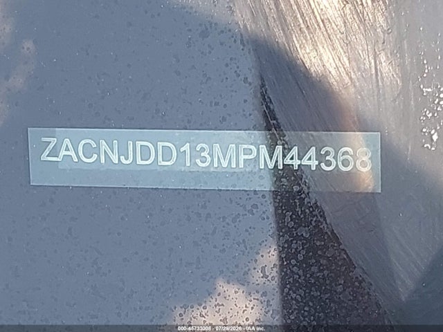45733008 :رقم المزاد ، ZACNJDD13MPM44368 vin ، 2021 Jeep Renegade Limited 4x4 مزاد بيع