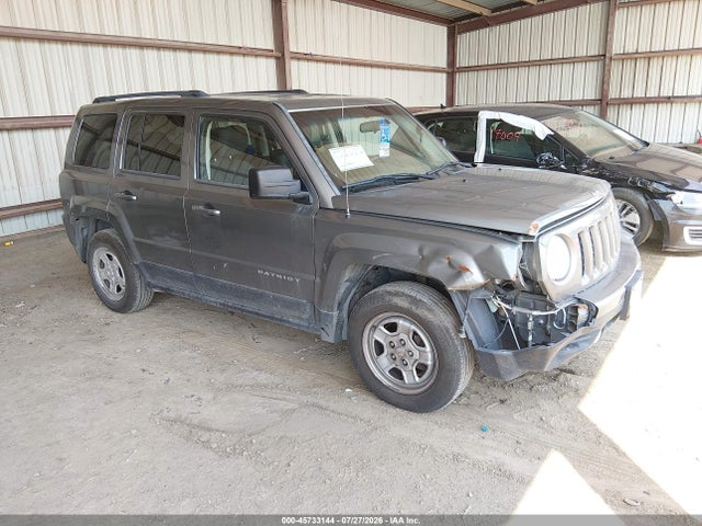 Продажа на аукционе авто 2014 Jeep Patriot Sport, vin: 1C4NJPBA4ED593654, номер лота: 45733144