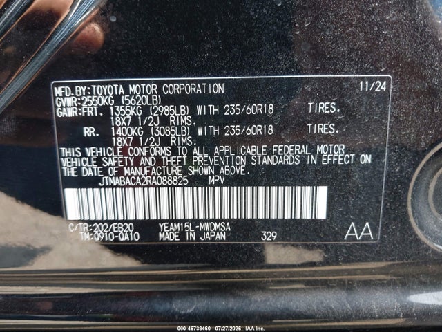 JTMABACA2RA088825 Toyota BZ4X XLE