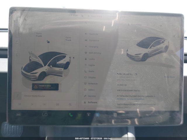 Продаж на аукціоні авто 2024 Tesla Model 3 Long Range Dual Motor All-wheel Drive, vin: 5YJ3E1EB4RF754712, номер лоту: 45733485