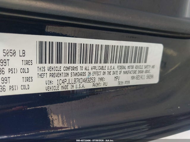 Jeep Cherokee Latitude Plus Fwd 2019 1C4PJLLB7KD403253 Image 9