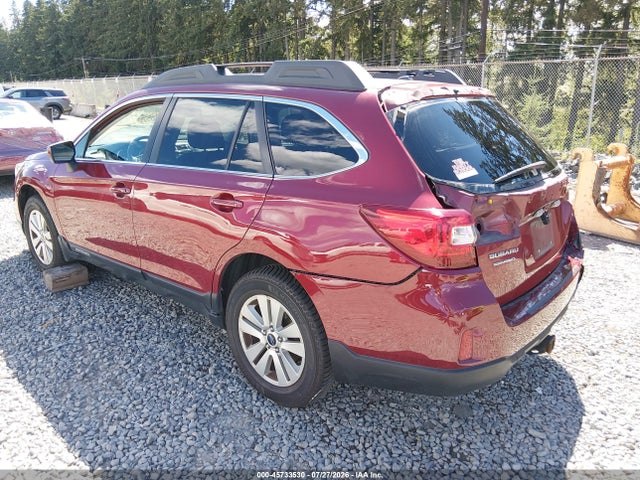 45733530 :رقم المزاد ، 4S4BSACC8F3320295 vin ، 2015 Subaru Outback 2.5i Premium مزاد بيع
