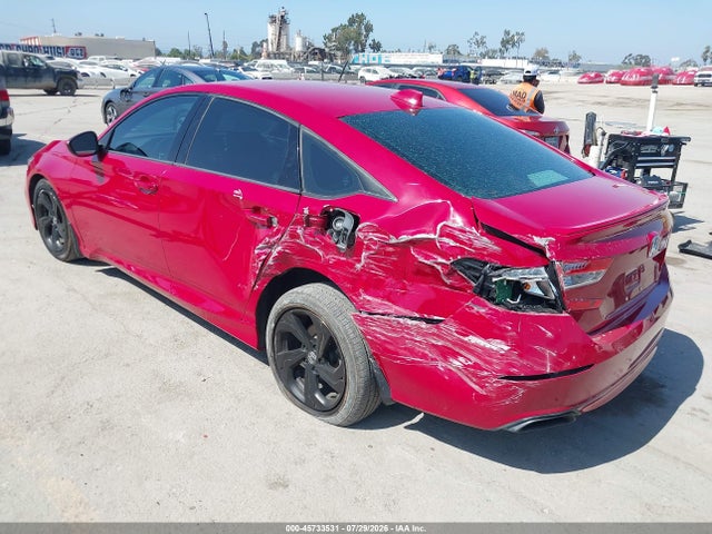 45733531 :رقم المزاد ، 1HGCV1F31JA043409 vin ، 2018 Honda Accord Sport مزاد بيع