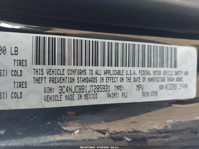 Продаж на аукціоні авто 2018 Jeep Compass Latitude Fwd, vin: 3C4NJCBB1JT285931, номер лоту: 45733644