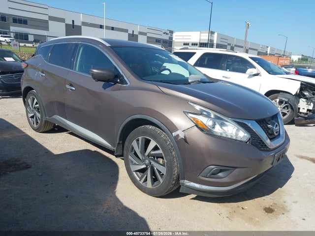 2018 Nissan Murano Platinum მანქანა იყიდება აუქციონზე, vin: 5N1AZ2MG5JN116310, აუქციონის ნომერი: 45733754