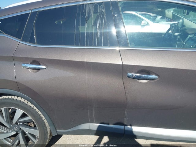2018 Nissan Murano Platinum მანქანა იყიდება აუქციონზე, vin: 5N1AZ2MG5JN116310, აუქციონის ნომერი: 45733754