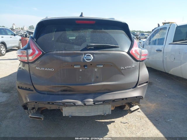2018 Nissan Murano Platinum მანქანა იყიდება აუქციონზე, vin: 5N1AZ2MG5JN116310, აუქციონის ნომერი: 45733754