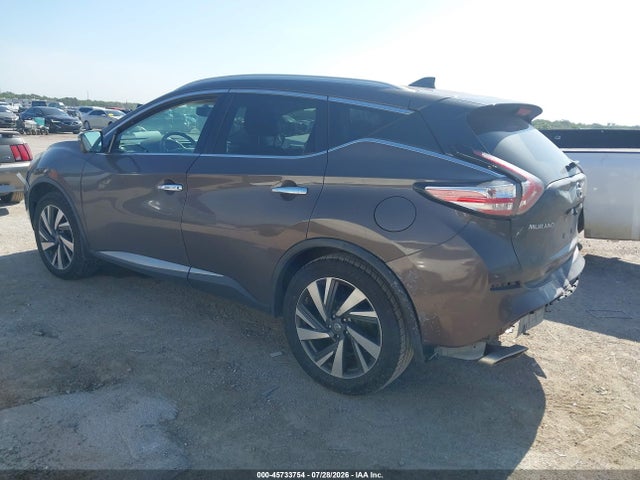 2018 Nissan Murano Platinum მანქანა იყიდება აუქციონზე, vin: 5N1AZ2MG5JN116310, აუქციონის ნომერი: 45733754