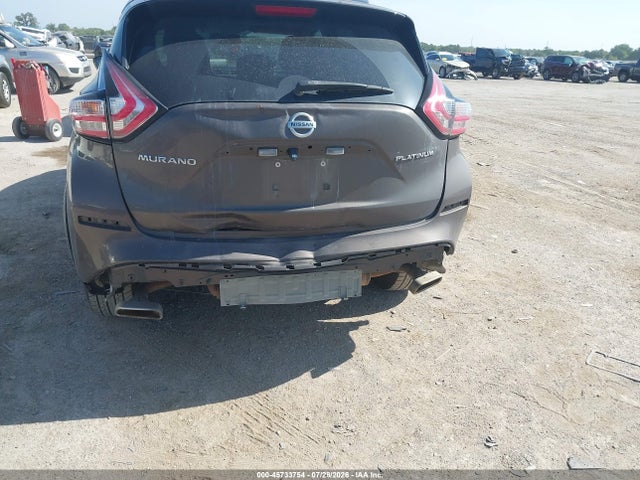2018 Nissan Murano Platinum მანქანა იყიდება აუქციონზე, vin: 5N1AZ2MG5JN116310, აუქციონის ნომერი: 45733754