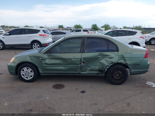 2003 Honda Civic Lx მანქანა იყიდება აუქციონზე, vin: 2HGES16633H555155, აუქციონის ნომერი: 45733779