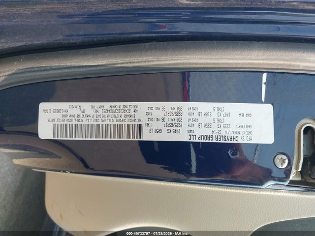 2015 Chrysler Town & Country Touring მანქანა იყიდება აუქციონზე, vin: 2C4RC1BG3FR644251, აუქციონის ნომერი: 45733797