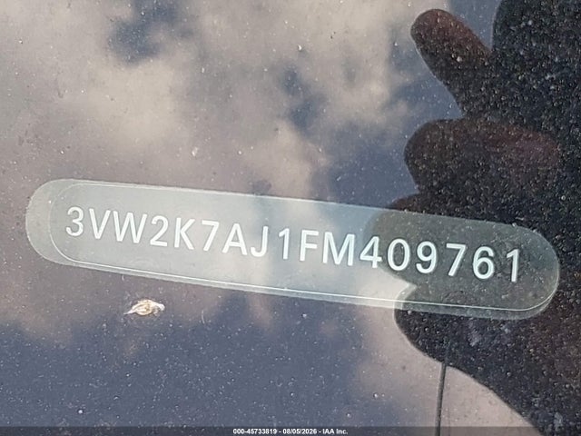 Aukcja sprzedaży 2015 Volkswagen Jetta 2.0l S, vin: 3VW2K7AJ1FM409761, numer aukcji: 45733819